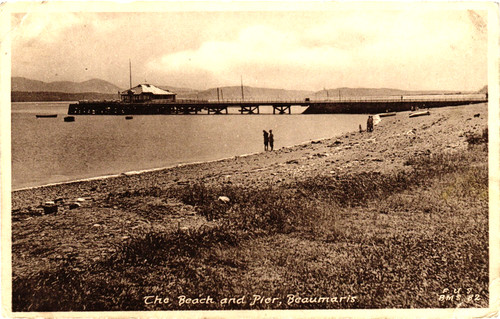 The beach and pier beaumaris - the,