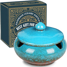 Ceramic Ashtray with Lids