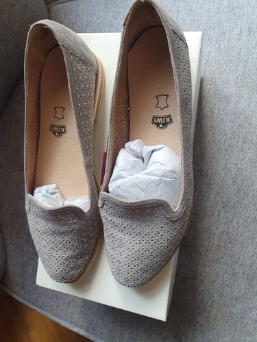 Light grey studded - shoes, size