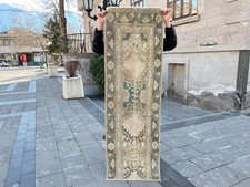 Vintage Turkish Oushak Runner