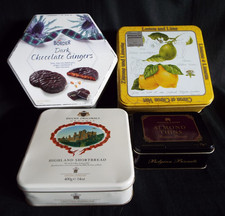 4 x TINS - BORDER BISCUITS, ST