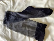 Black Vintage  Seamed Silk