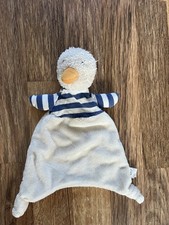 JELLYCAT Stripey bredita duck Soother Baby Comforter Blanket Blankie cream