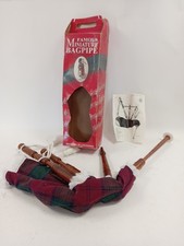 Famous Miniature Bagpipe with Tartan Cover by Bagpipes of Caledonia Approx 15"