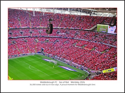 Middlesbrough print fans - print.,