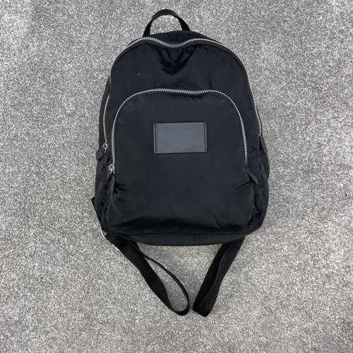 Black satin backpack - satin, rucksack