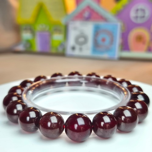 Garnet bracelet 11mm 3992 - garnet,