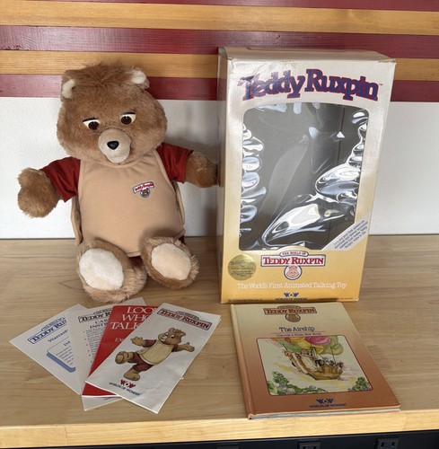 Teddy ruxpin animated vintage - teddy,