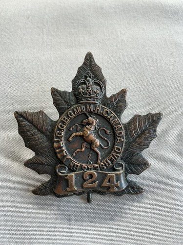 Ww1 canadian 124th - ww1,