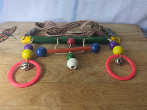 Vintage 50s 60s wooden cradle - wooden,