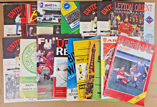 Football programmes job lot - football,