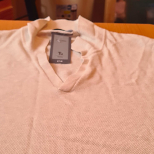 Men beige cotton knit - beige,