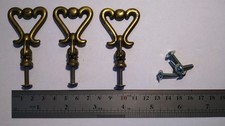 Stag - Brass 3x DRAW HANDLES