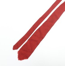 Vardoc of Oxford Mens Red Wool Pointed Tie One Size