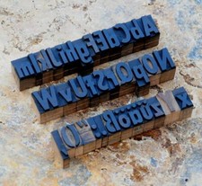 A-Z mixed alphabet letterpress