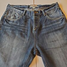 Peacocks Jeans Blue Straight Denim Mens W34 L30 Short Great Condition