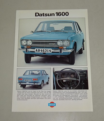 Brochure nissan datsun 1600 - -,