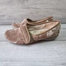 Hotter Womens Slippers Thyme Crushed Velvet Look UK 3 EU 36 Unworn
