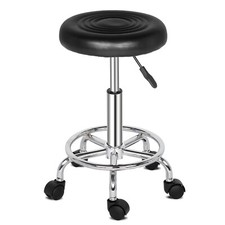 Rolling Salon Stool PU Leather
