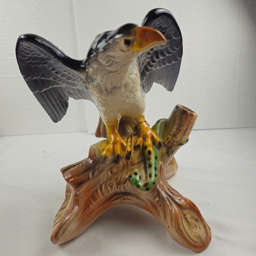 Ceramic bald eagle figurine - figurine, on