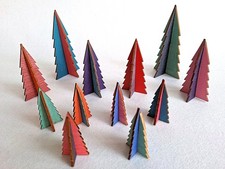 WOODEN SLOTTED PAINTED