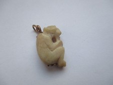 Antique carved stone monkey