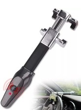 Tevlaphee Steering Wheel Lock with Alarm, 120dB, Anti-Theft Device,Universal Fit