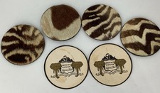 Set of 6 Real Zebra skin