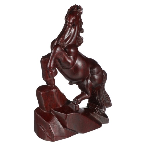 Wooden horse statue - ,
