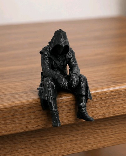 Hooded warrior shelf - shelf, sitter