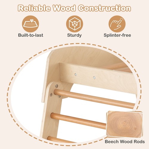 Indoor jungle gym wood - 8-in-1,