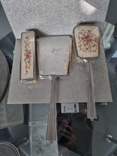 vintage embroidered vanity or