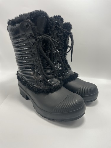 Hunter snow black boots size - snow,