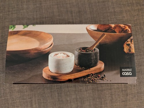 Casa marble salt - marble, bowls