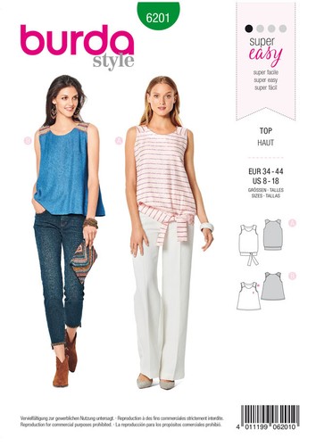 Burda super easy - burda, sewing