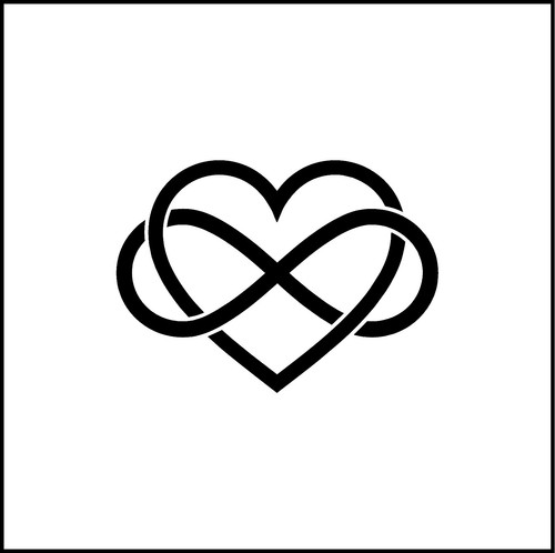 Infinity symbol and - symbol, love