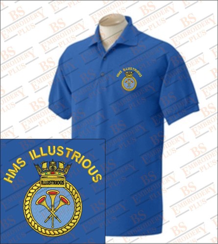 Hms illustrious embroidered - hms,