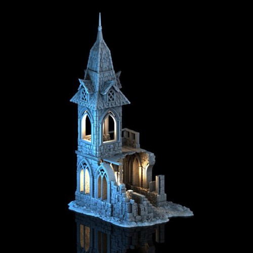 Ruined cloister 28mm dnd - cloister,