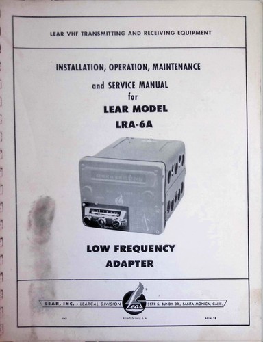 Lear lra low frequency - low,