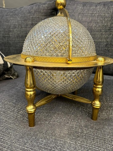 French dore bronze cut glass - bronze, &