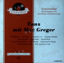 Max Greger Und Sein Orchester - Tanz Mit Max Greger 7" (VG/VG) .*
