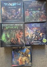 Job Lot Sci-Fi / RPG / Fantasy Board Games  x 5 Shrinkwrapped