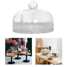 Glass Cake Stand Cover Round