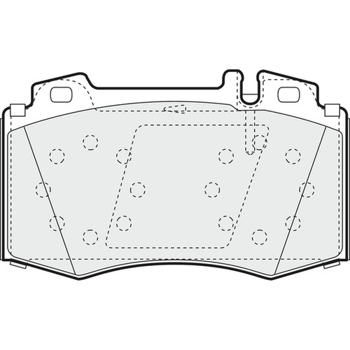 Brake pads set for mercedes - set,