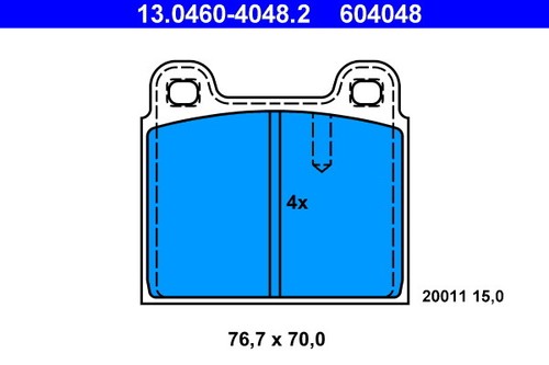 Brake pad set - brake,