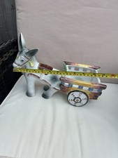 Vintage ceramic donkey and