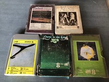 8 Track Stereo Cartridges Prog Progression Rock X5 YES Wakeman Wishbone Purple