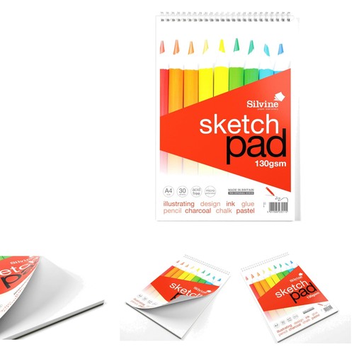 Sketch pad wirebound 130gsm - pad,