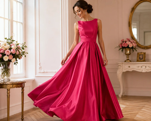 Plain polyester faux silk - plain,