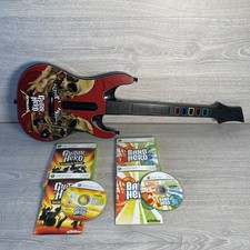 Metallica Guitar Hero Red Octane Wireless Guitar Controller - Xbox 360 & 2 Game